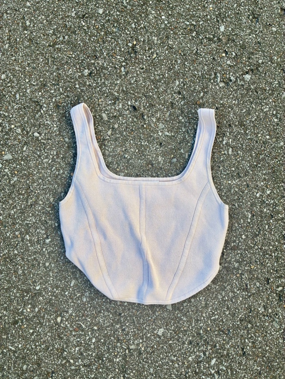 Aritzia Babaton Square-Neck Cropped Tank Top